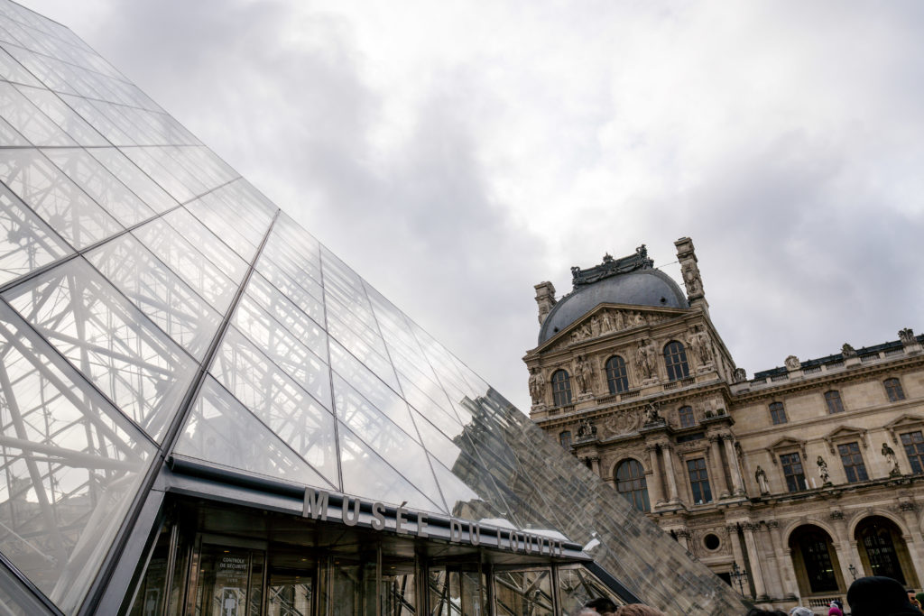 Exterior of the Louvre Museum in Paris