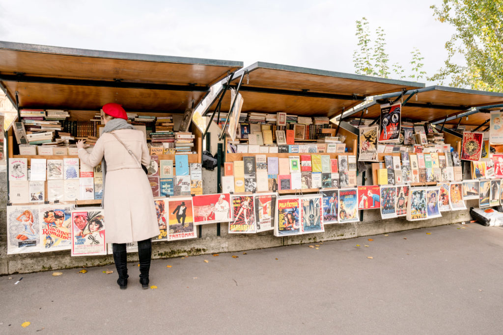 Outdoor Book Kiosk in Paris