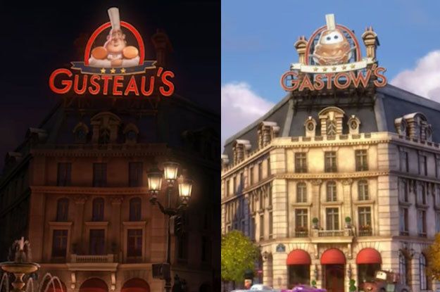 Exterior of Gusteau's Restaurant in Pixar's Ratatouille