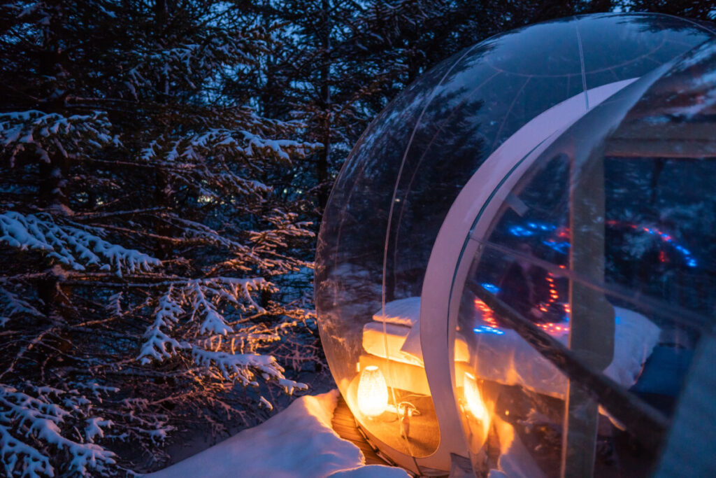 Spending the Night in a Bubble in Iceland