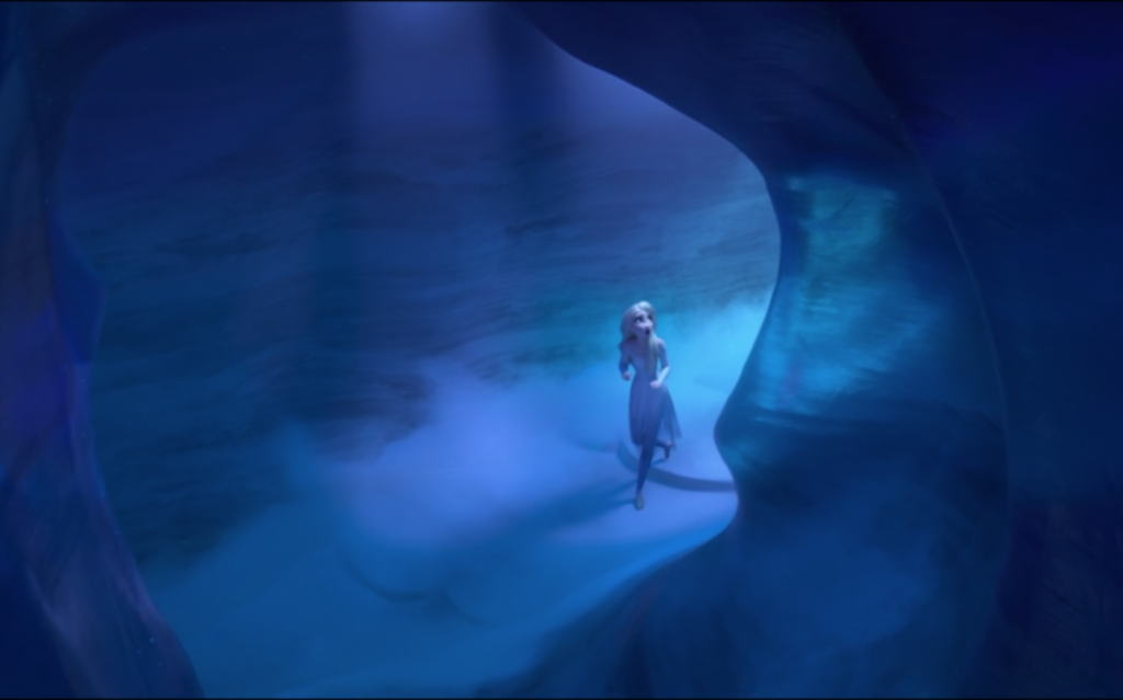 Elsa Discovers the Ice Cave in Atohallan