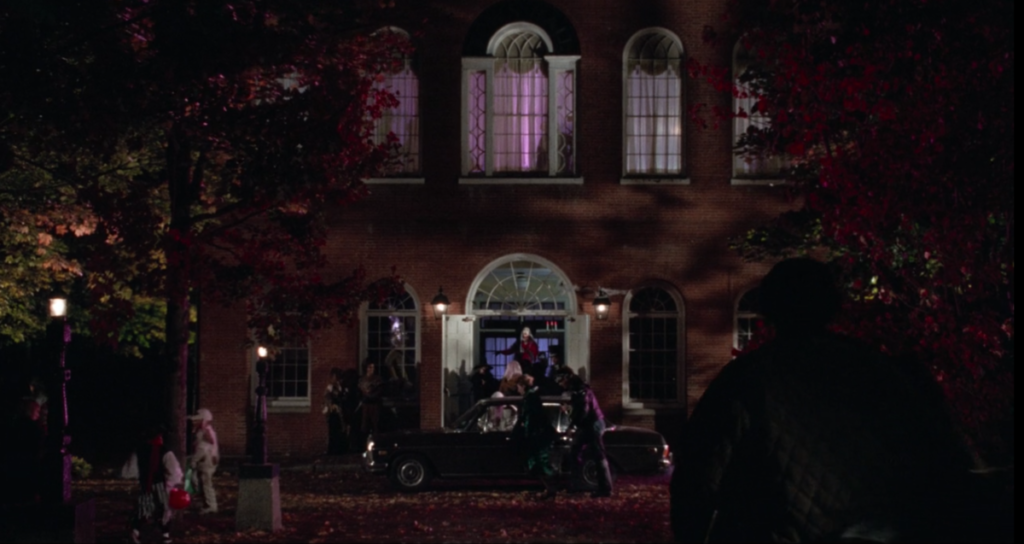 Party-goers arrive to the Town Hall in Hocus Pocus