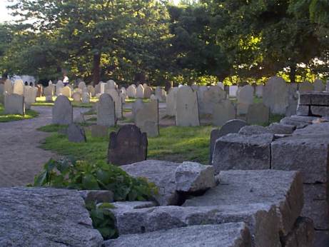 Old Burial Hill Cemetery in Salem