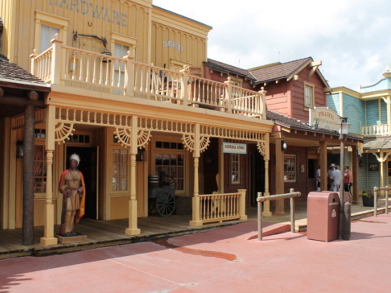 Shops in Disneyland's Frontierland