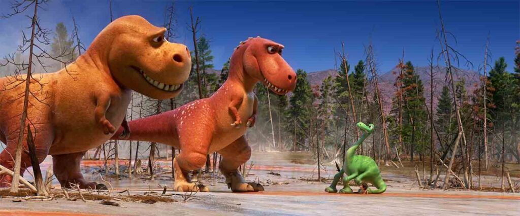 Arlo Meets Butch and Family in The Good Dinosaur