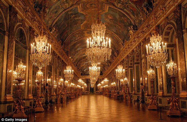 The Hall of Mirrors in the Palace of Versailles