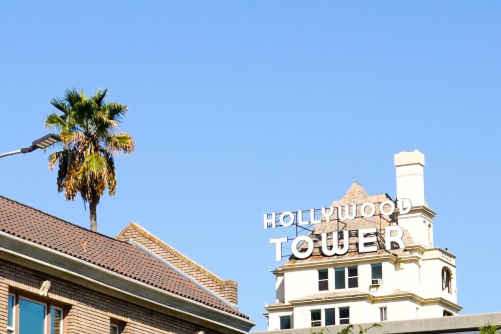 Hollywood Tower Signage that Inspired the Tower of Terror Signage