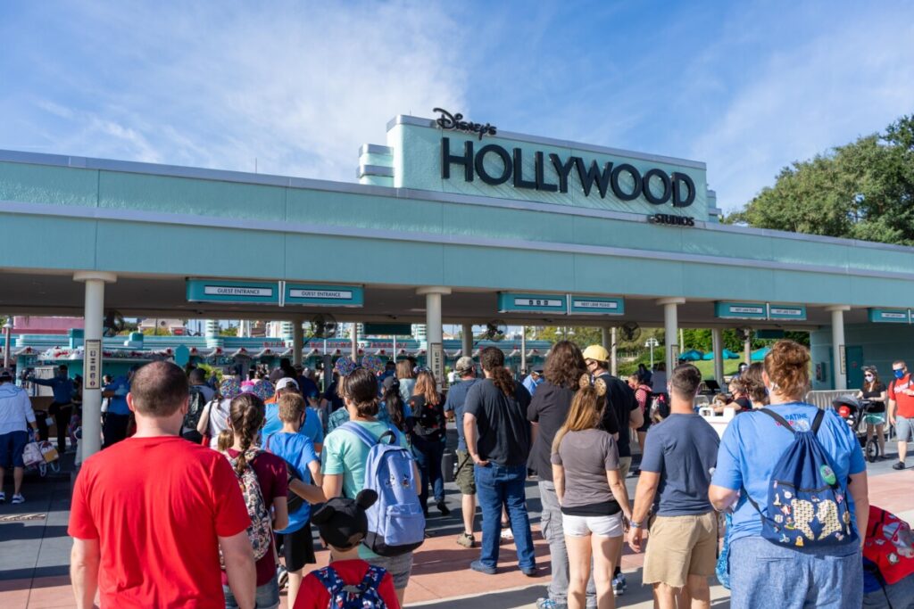 Crowds Outside Hollywood Studios